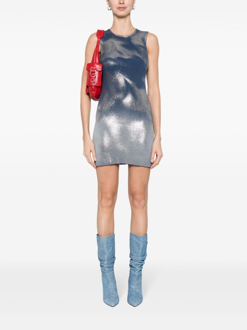 Blue M-idony Cotton Mini Dress