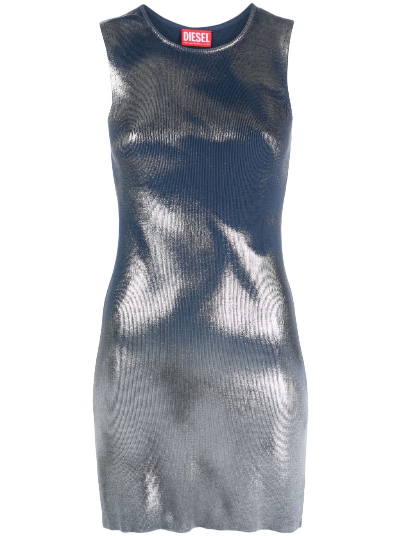 Blue M-idony Cotton Mini Dress