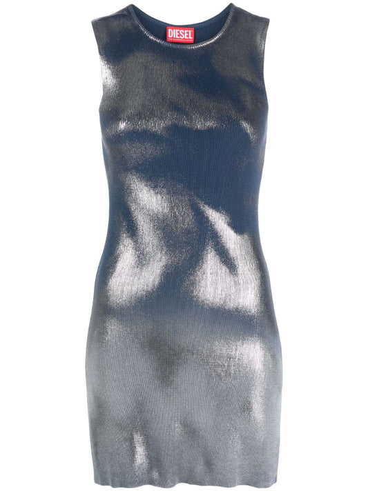 Blue M-idony Cotton Mini Dress