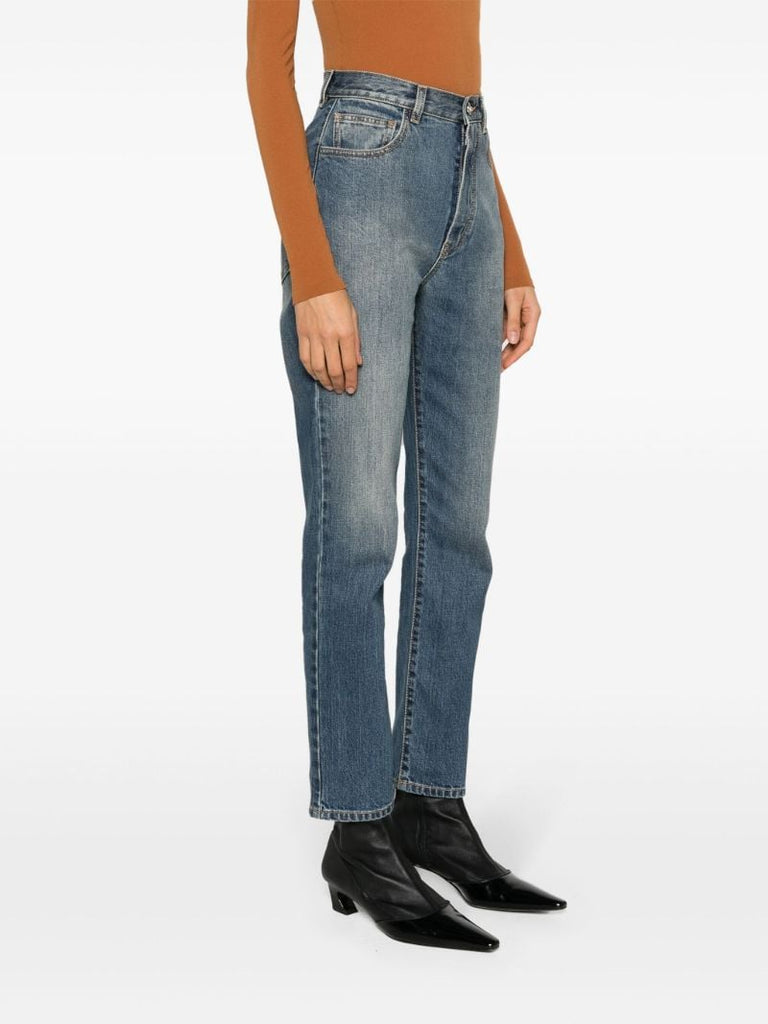 Blue High-rise Slim Jeans