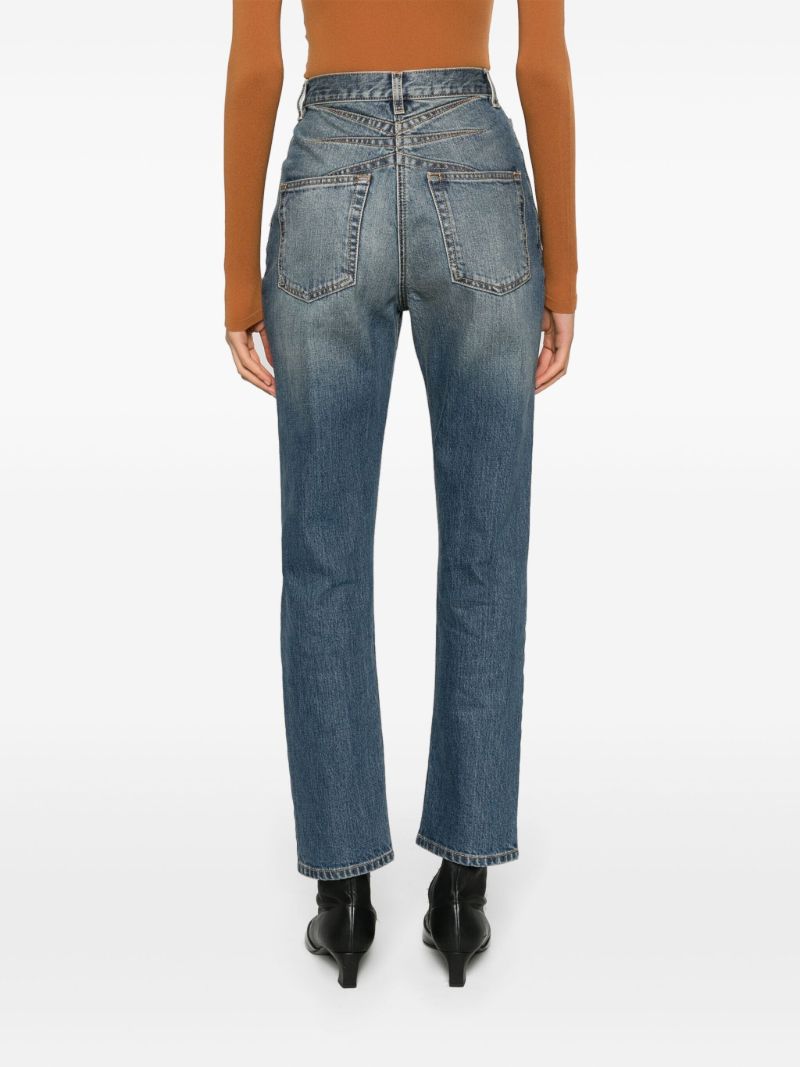 Blue High-rise Slim Jeans