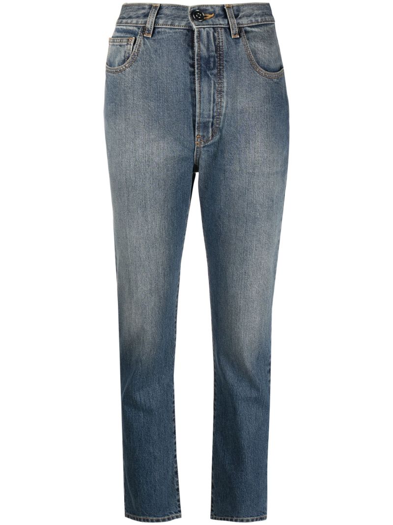 Blue High-rise Slim Jeans