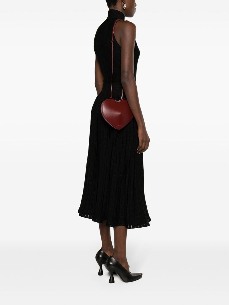 Red Le Coeur Leather Cross Body Bag