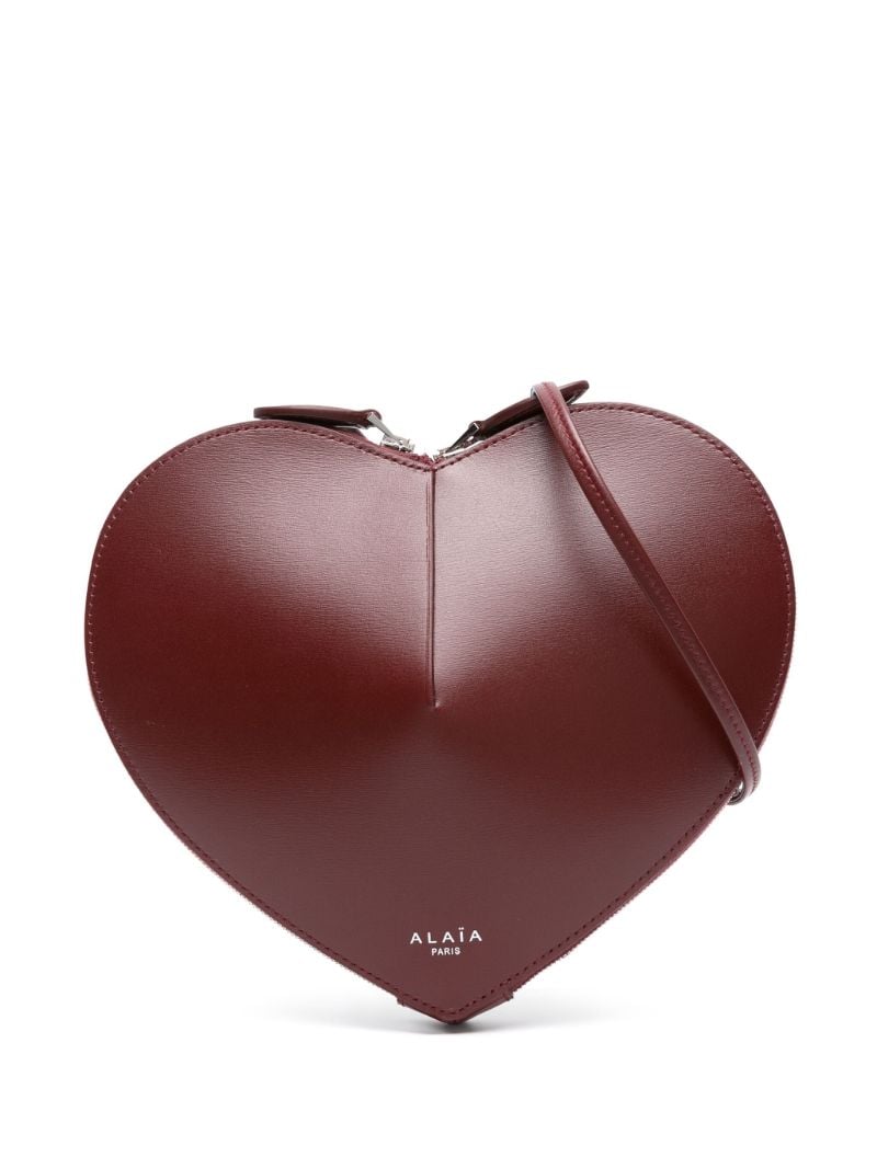 Red Le Coeur Leather Cross Body Bag