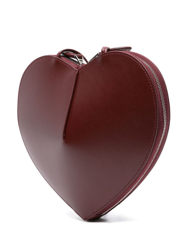 Red Le Coeur Leather Cross Body Bag
