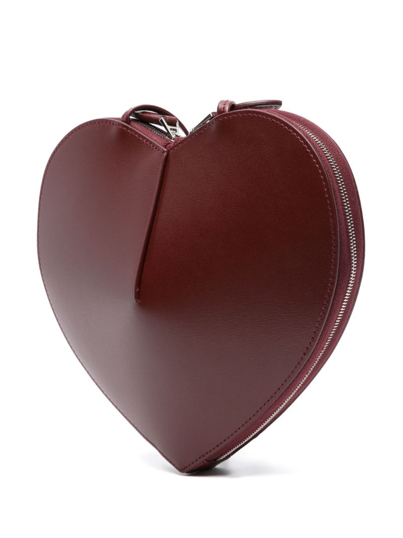 Red Le Coeur Leather Cross Body Bag