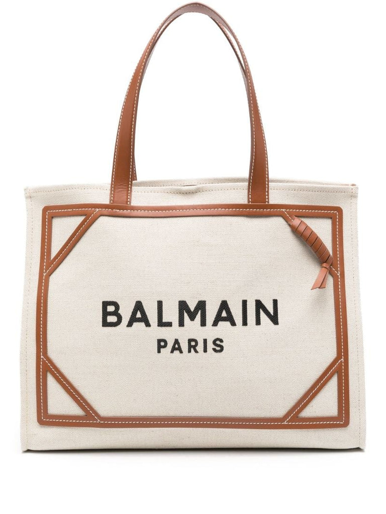 Neutral B-army Canvas Tote Bag