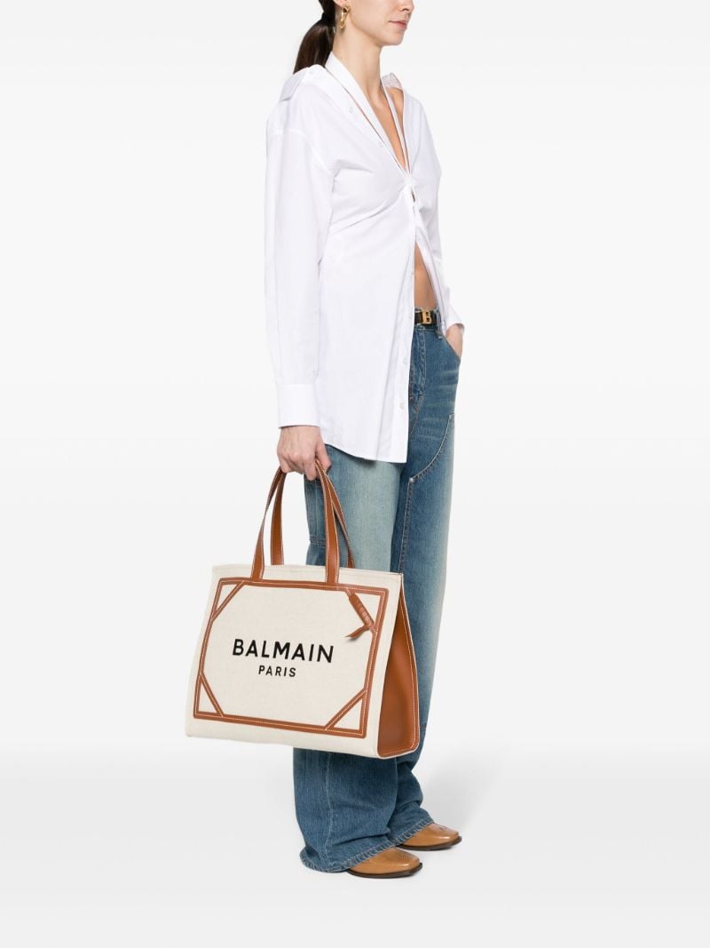 Neutral B-army Canvas Tote Bag