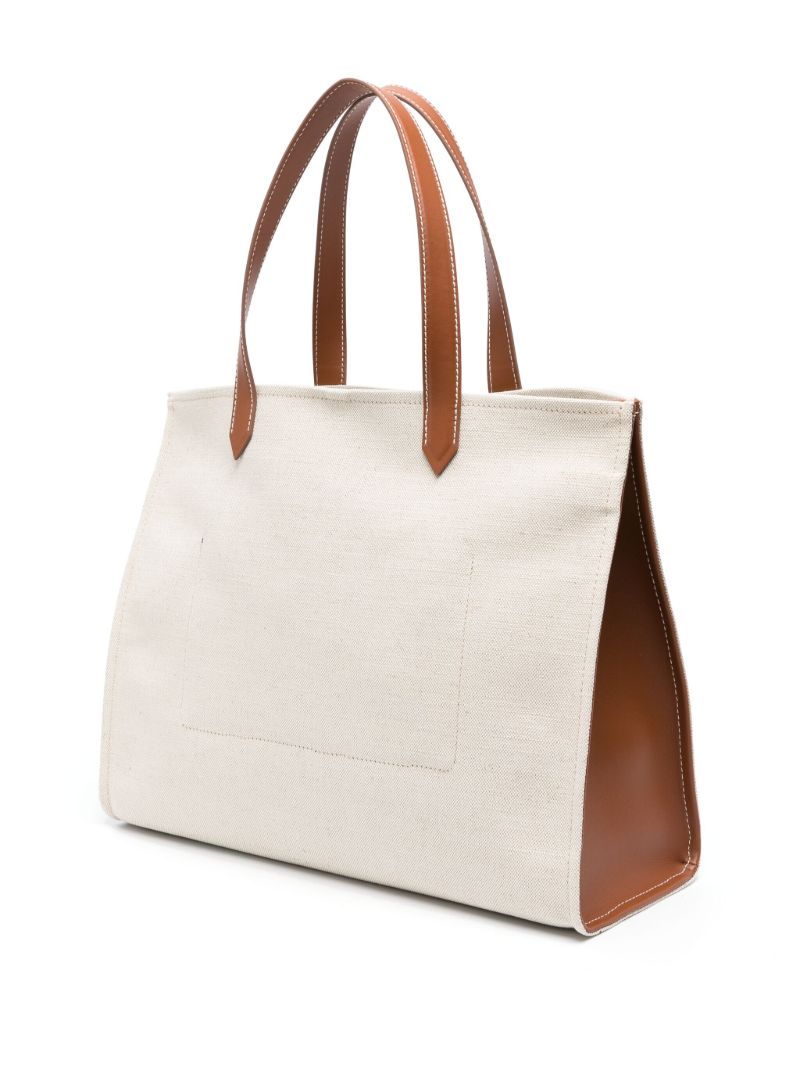 Neutral B-army Canvas Tote Bag