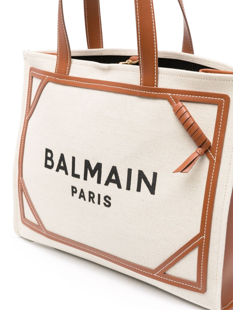 Neutral B-army Canvas Tote Bag