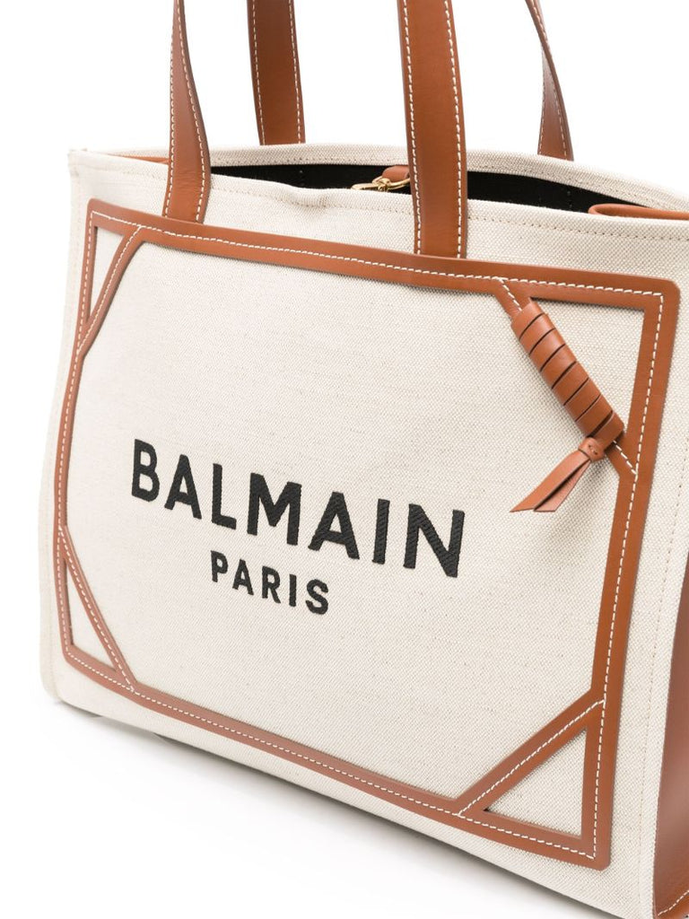 Neutral B-army Canvas Tote Bag