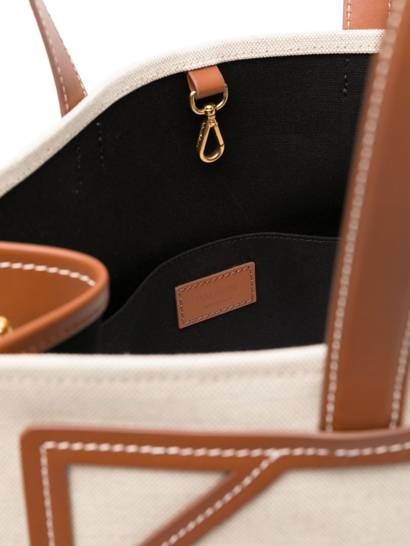 Neutral B-army Canvas Tote Bag