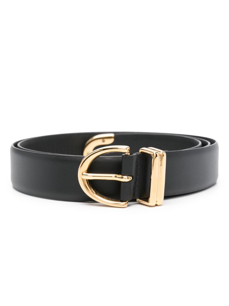 Black the Bambi Leather Belt