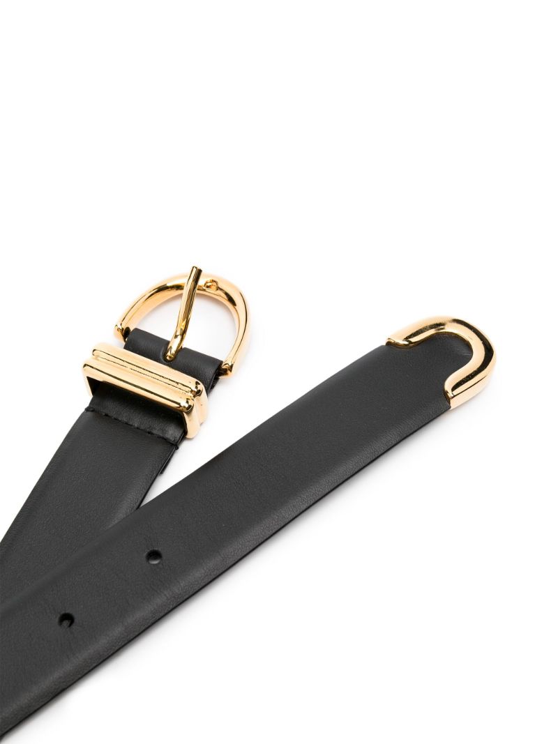 Black the Bambi Leather Belt