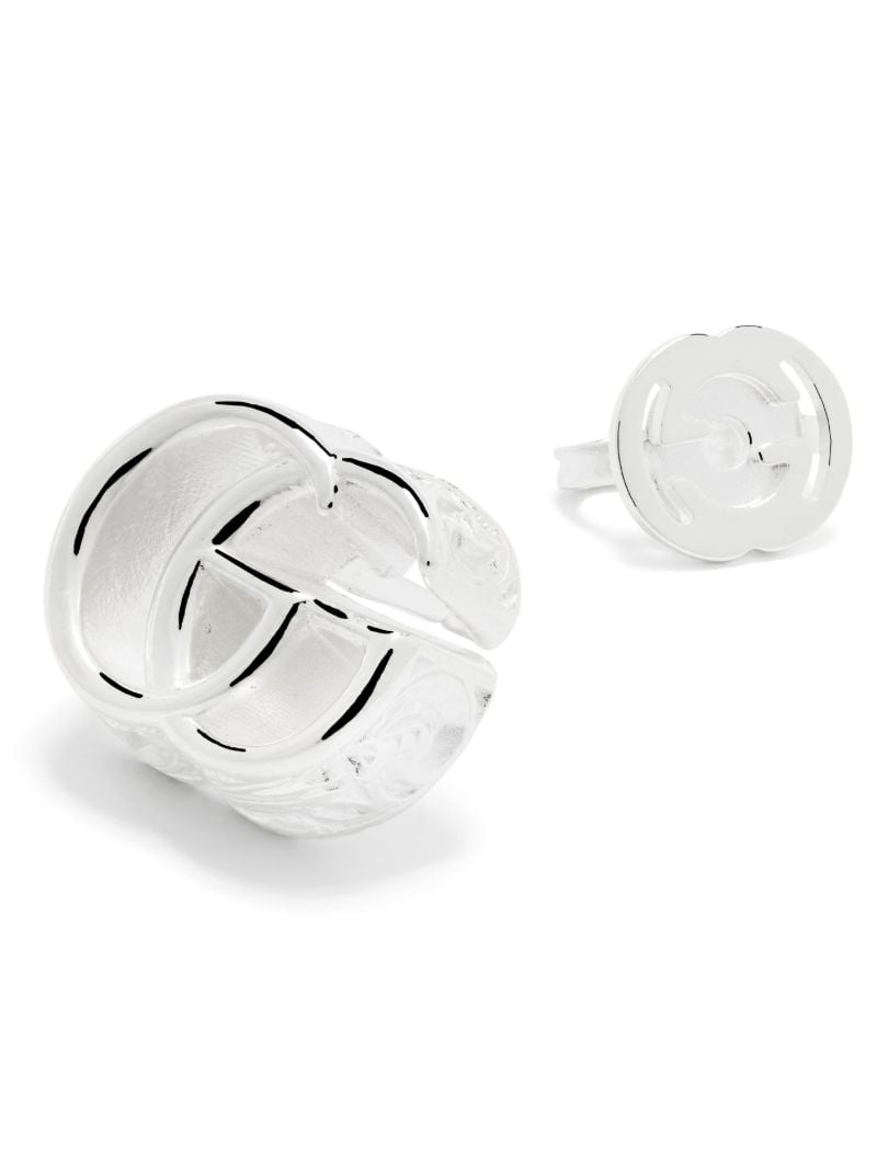 Sterling Silver Gg Marmont Earrings