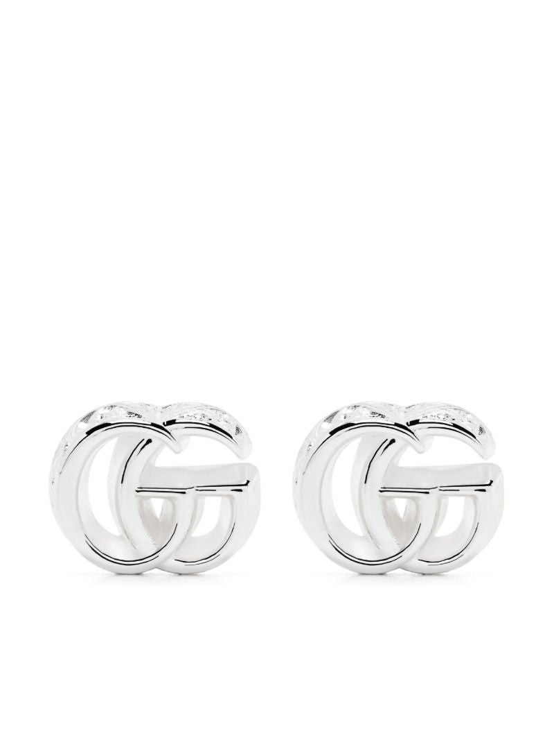Sterling Silver Gg Marmont Earrings