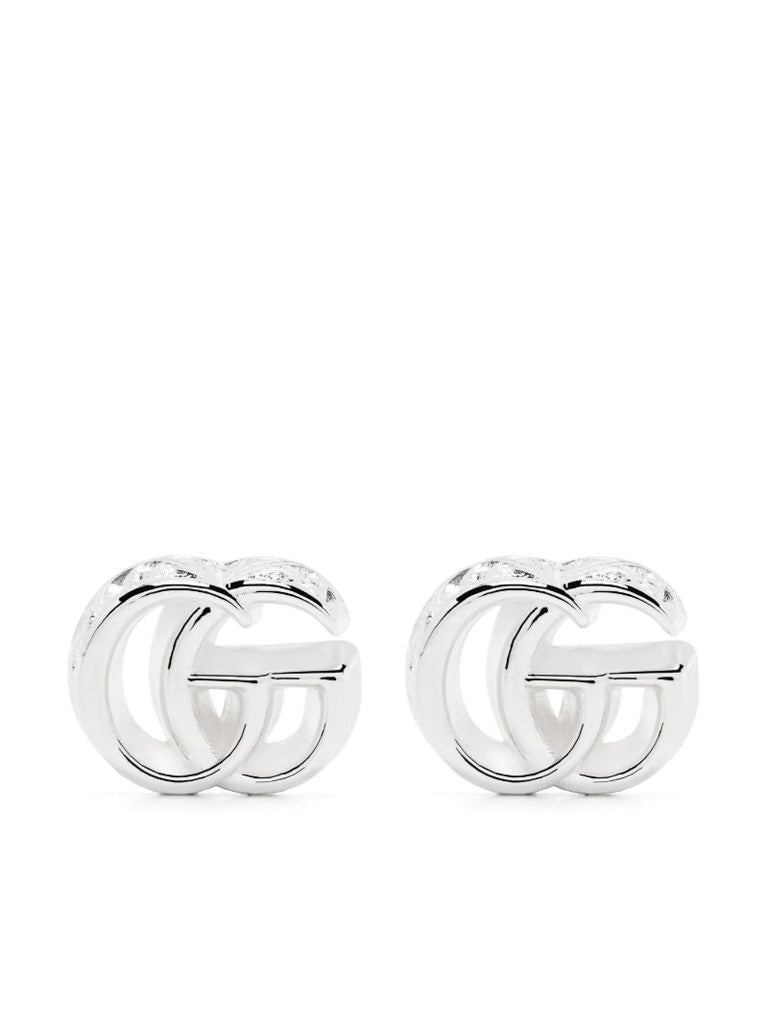 Sterling Silver Gg Marmont Earrings