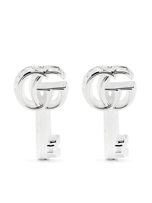 Sterling Silver Gg Marmont Earrings