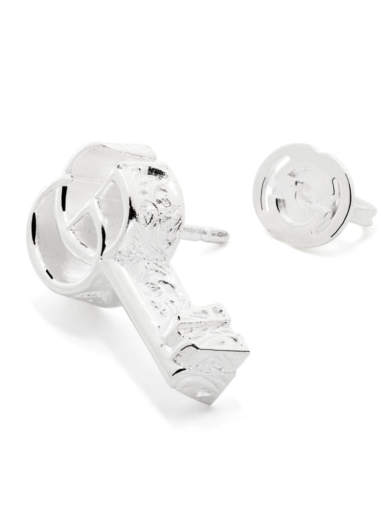 Sterling Silver Gg Marmont Earrings