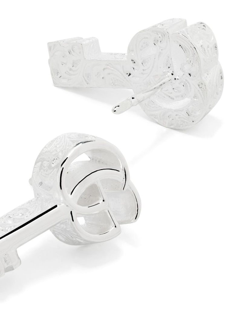 Sterling Silver Gg Marmont Earrings