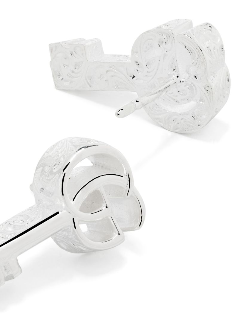 Sterling Silver Gg Marmont Earrings