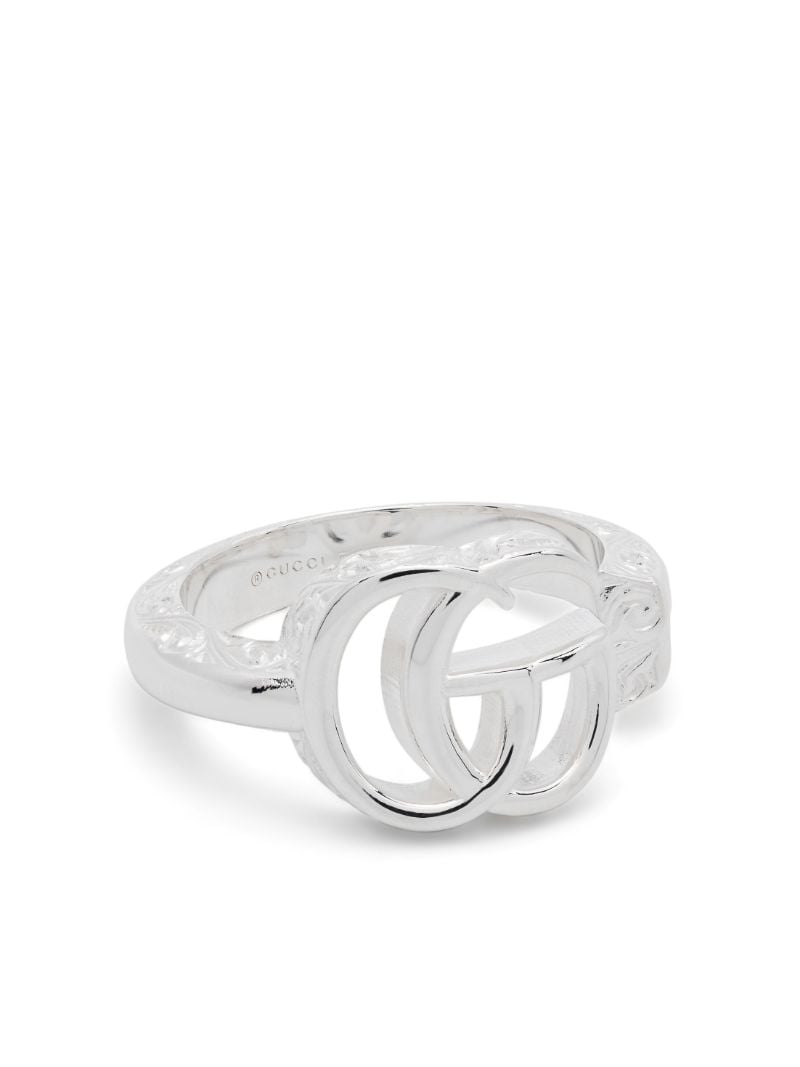Sterling Silver Gg Marmont Ring