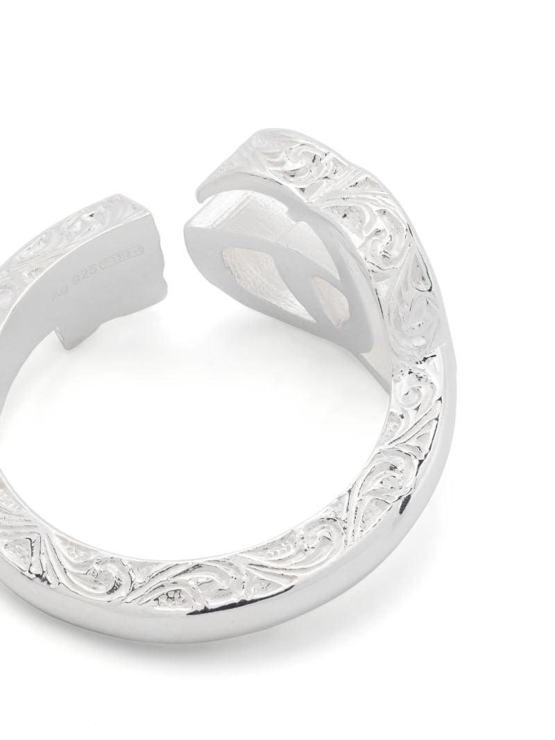 Sterling Silver Gg Marmont Ring