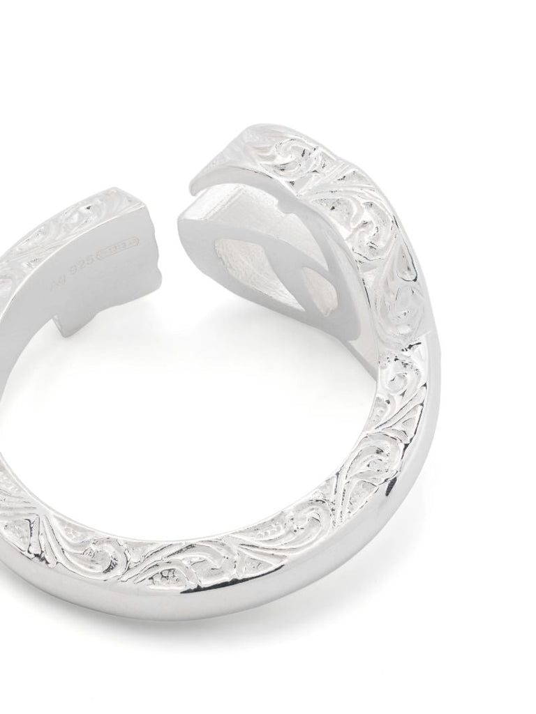 Sterling Silver Gg Marmont Ring