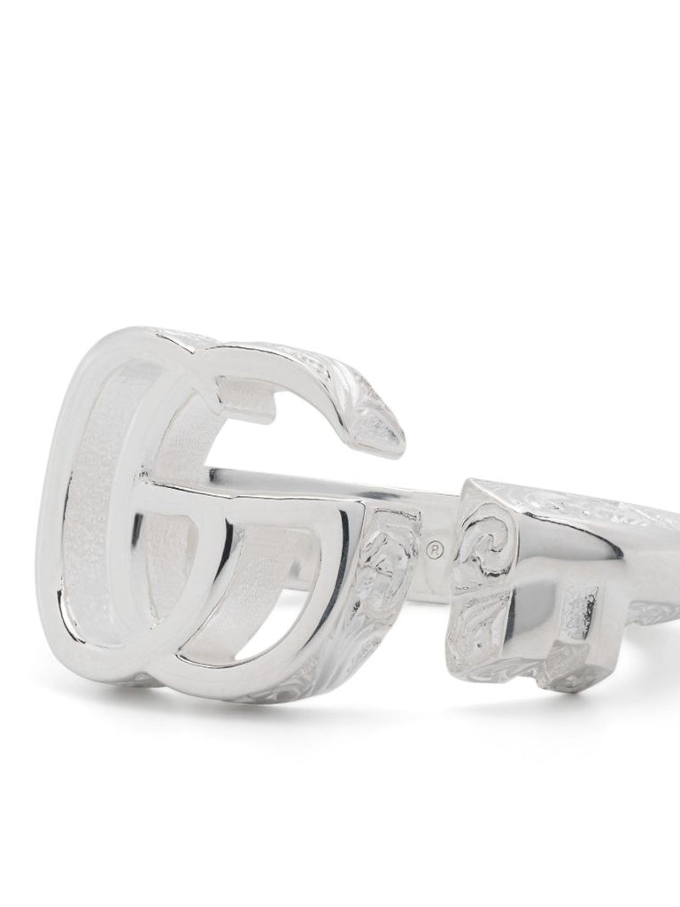 Sterling Silver Gg Marmont Ring