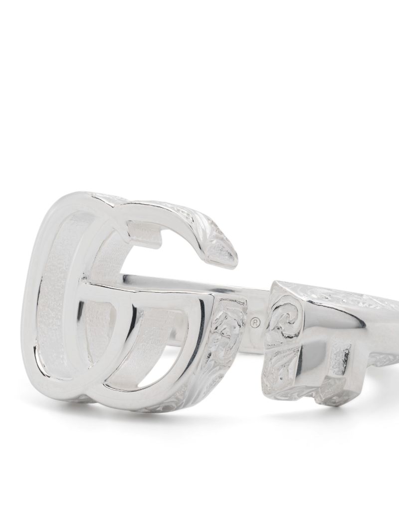 Sterling Silver Gg Marmont Ring