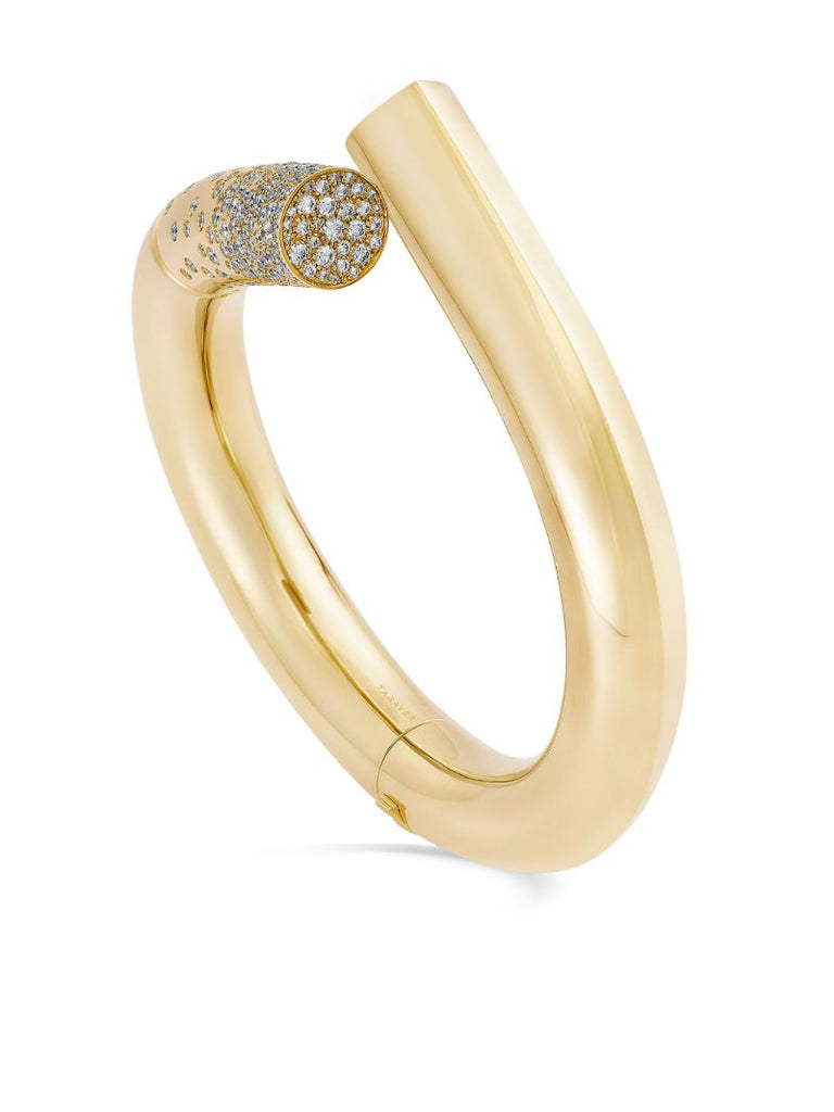 18k Yellow Gold PavÃ_x0083_Â© Oera Large Bracelet