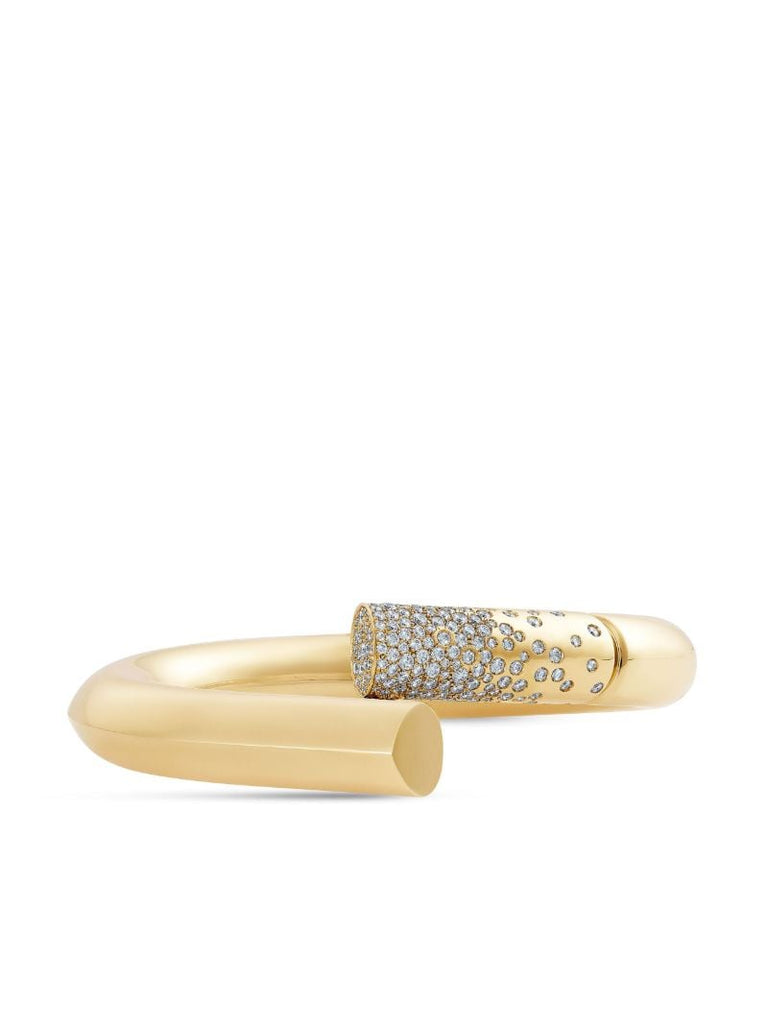 18k Yellow Gold PavÃ_x0083_Â© Oera Large Bracelet