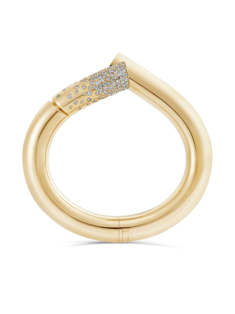 18k Yellow Gold PavÃ_x0083_Â© Oera Large Bracelet