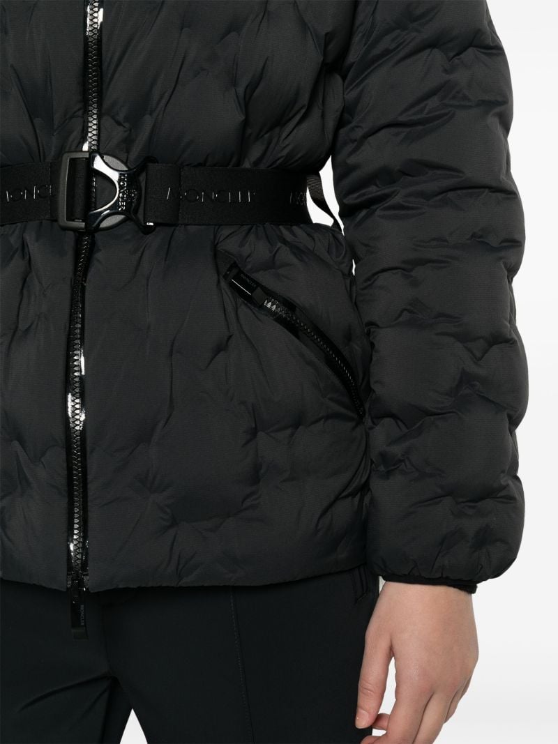 Black Adonis Quilted Down Jacket