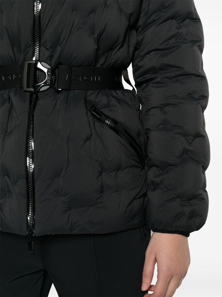 Black Adonis Quilted Down Jacket