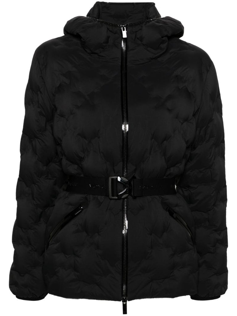 Black Adonis Quilted Down Jacket