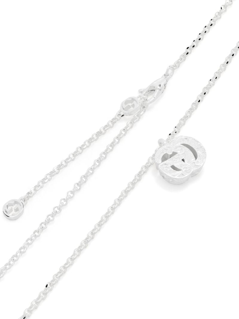 Sterling Silver Double G Pendant Necklace