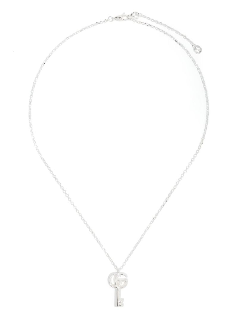 Sterling Silver Gg Marmont Necklace