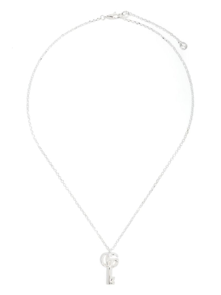 Sterling Silver Gg Marmont Necklace