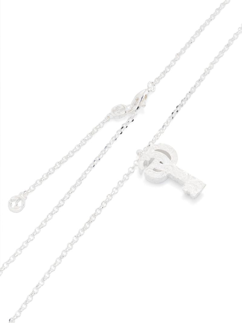 Sterling Silver Gg Marmont Necklace