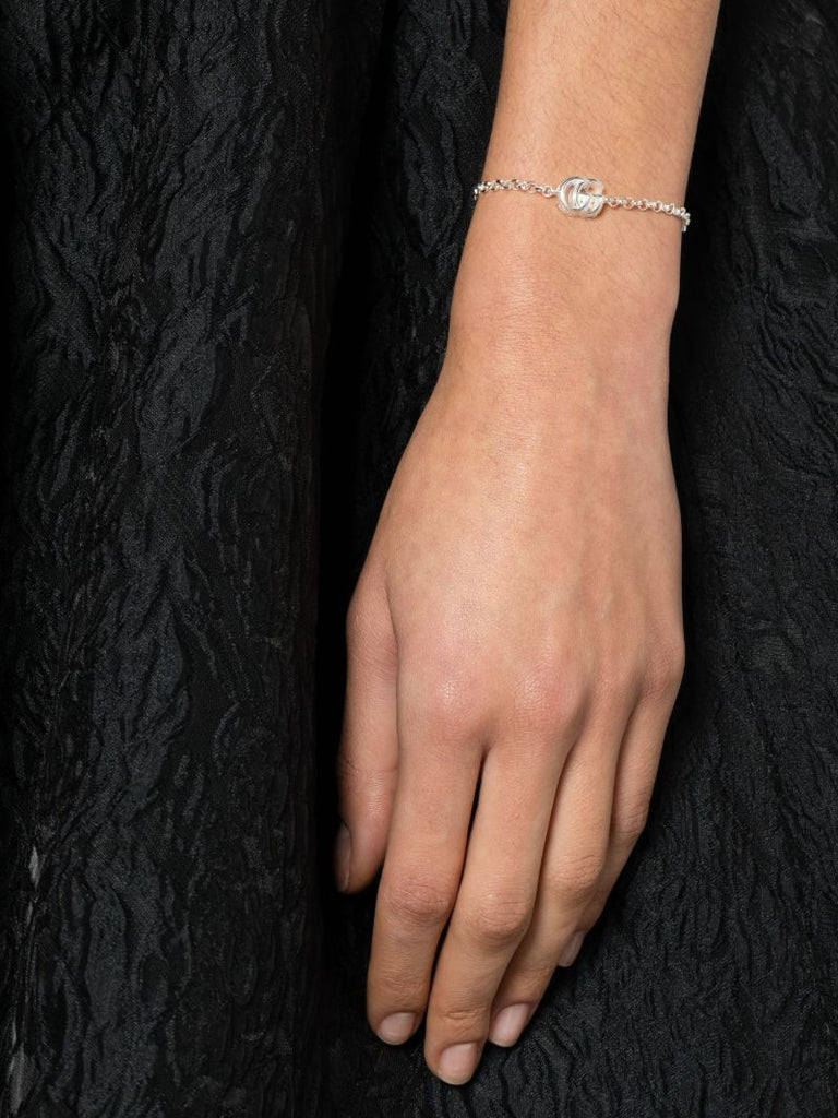 Sterling Silver Gg Marmont Bracelet