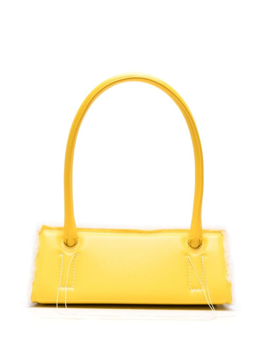 Yellow Radar Leather Shoulder Bag