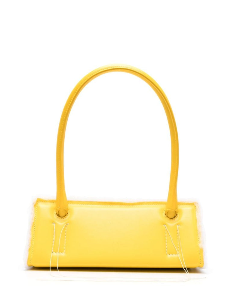 Yellow Radar Leather Shoulder Bag
