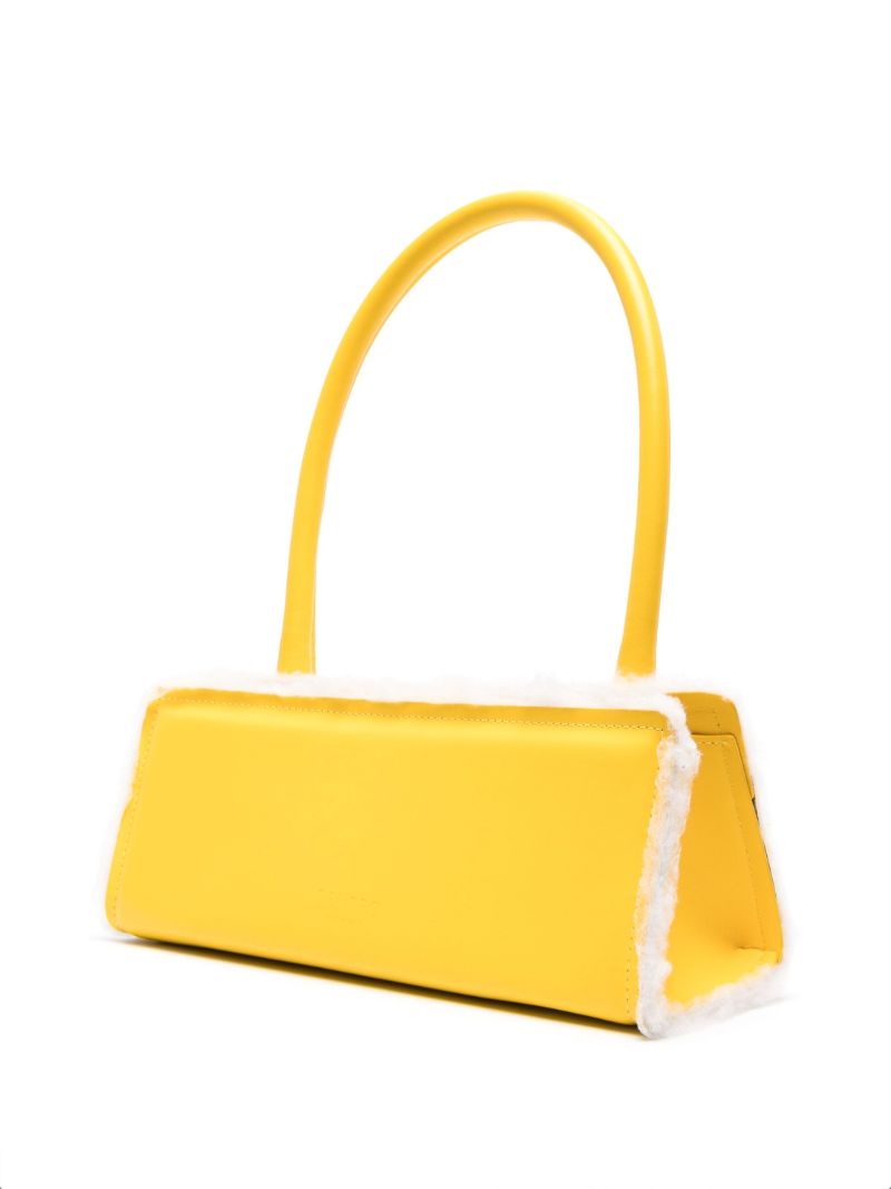 Yellow Radar Leather Shoulder Bag