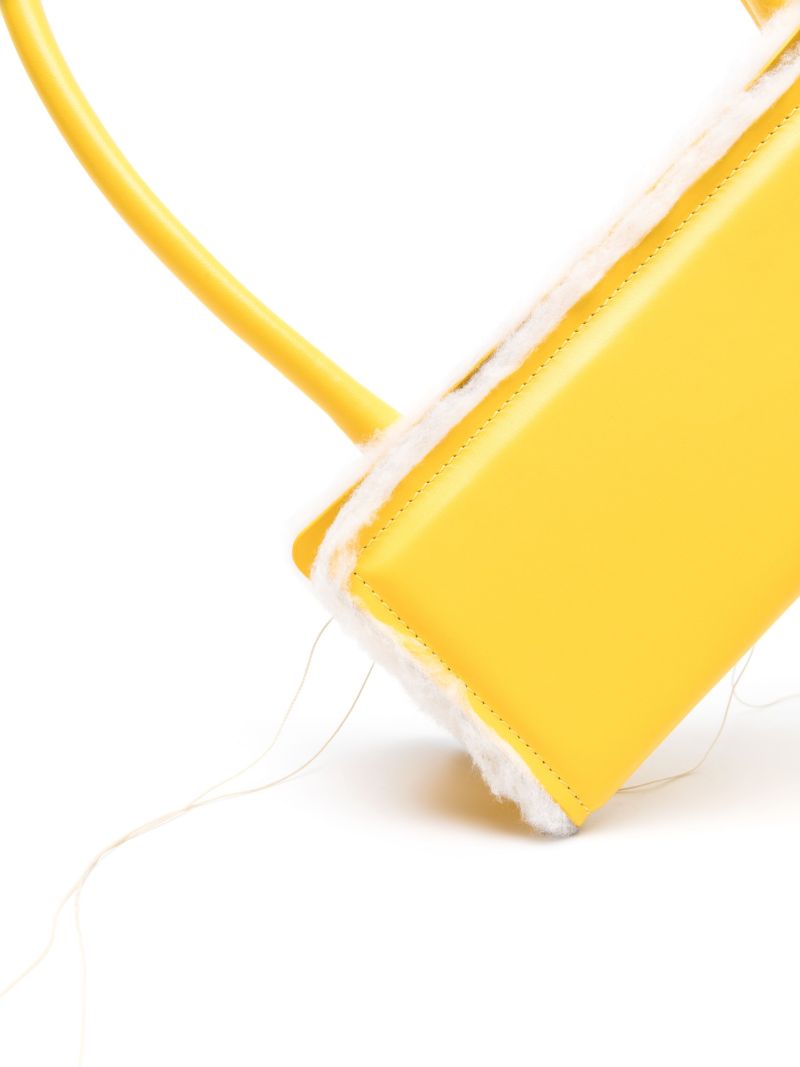 Yellow Radar Leather Shoulder Bag