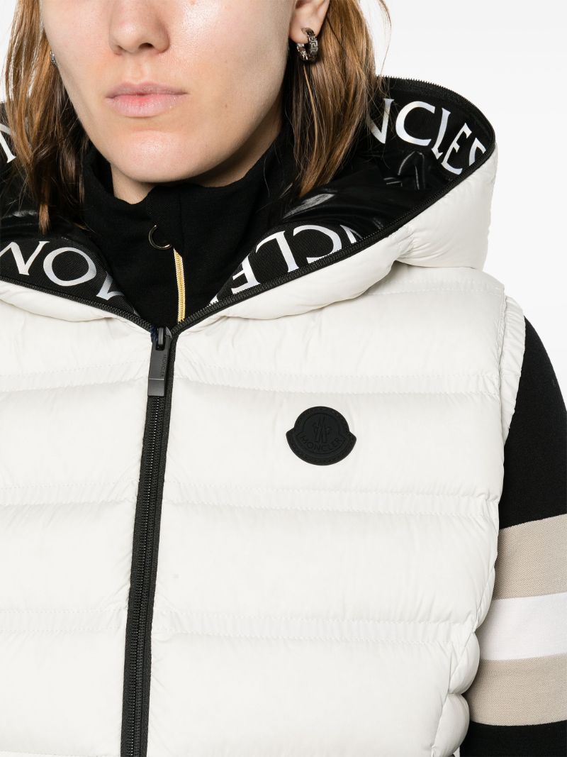 White Aliterse Quilted Down Gilet