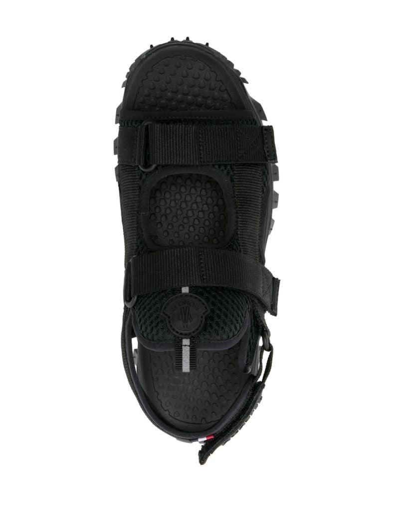 Black Vela Logo-patch Sandals