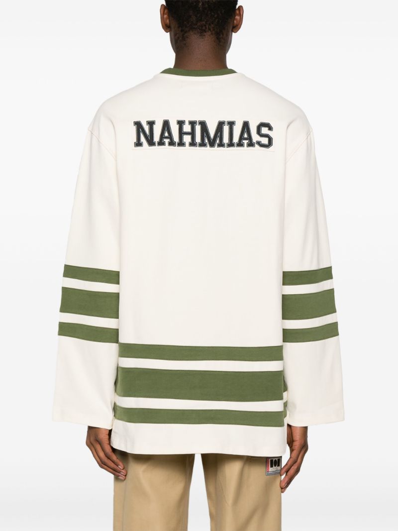 Neutral Logo-applique Cotton Sweatshirt