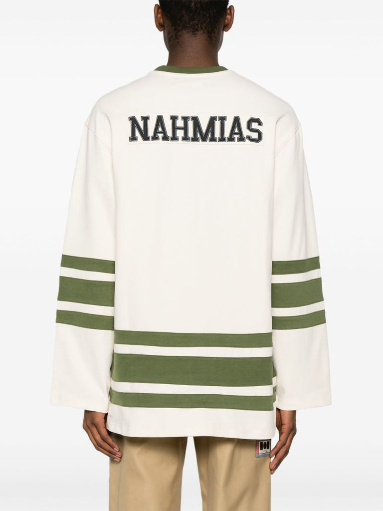 Neutral Logo-applique Cotton Sweatshirt