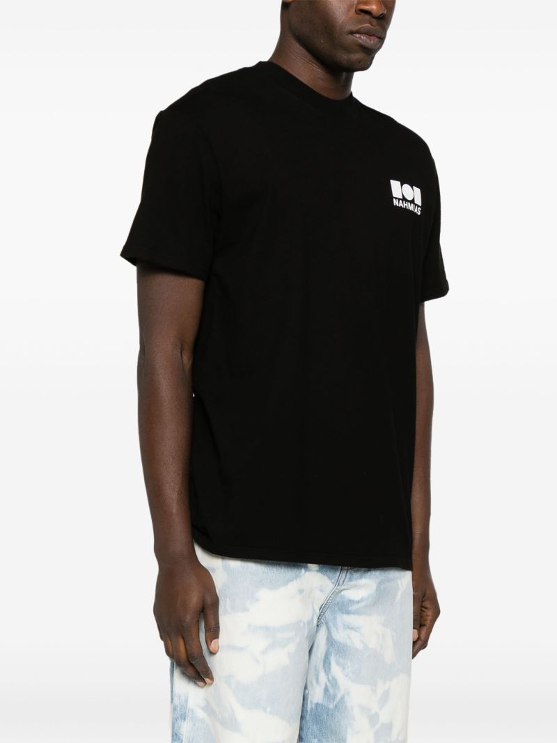 Black Logo-print Cotton T-shirt